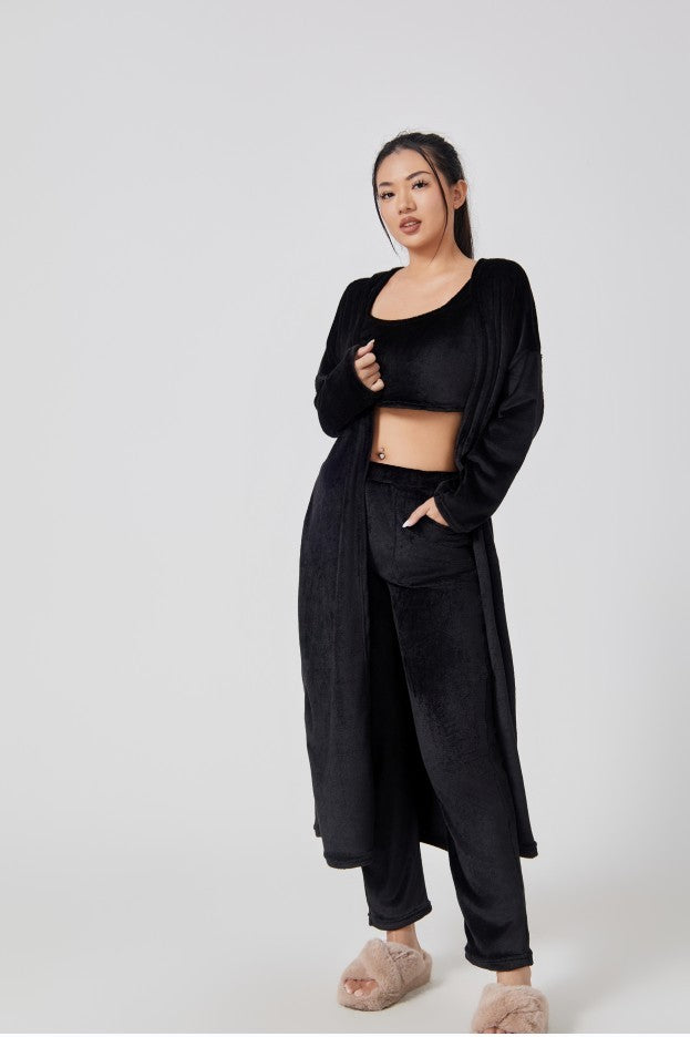 Cute Loungewear, Warm Suit Sets, Lounge Set, 3 Piece Pant Sets, Women Dress